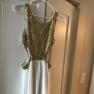 Golld sequence goddess dress!